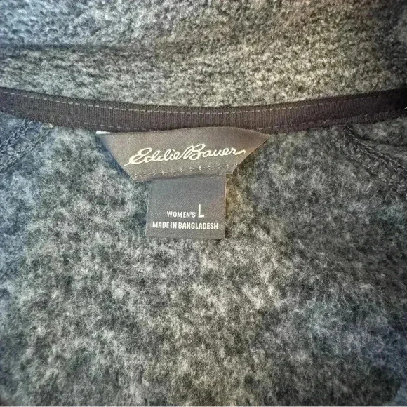 Eddie Bauer Womens Radiator Fleece Full-Zip Mock Jacket Large Warm Winter - Picture 4 of 8
